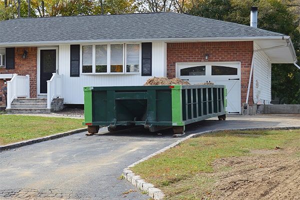 residential dumpsters can be used for construction debris and other household waste